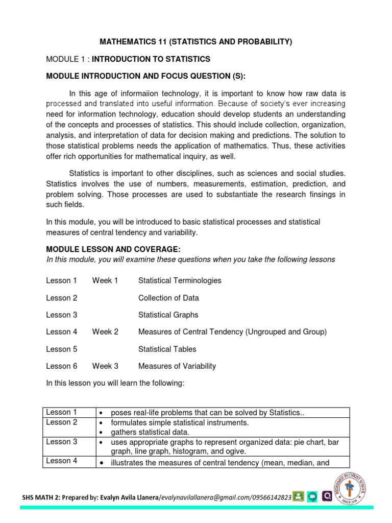 Fundamentals of Statistical Concepts | PDF | Cost Of Living | Sampling ...