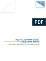 TEMA 8 Politicas PUBLICAS EN EDUCACION INICIAL