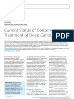 Conservative Treatment of Deep Carious Lesions