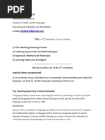 Prof. Amine BELMEKKI University of Tlemcen Faculty of Letters and Languages Department of English and Translation