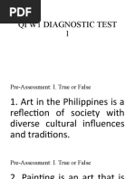 Qi W1 Diagnostic Test 1