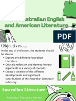 The Australian English and American Literature