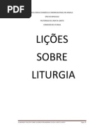 LIÇÕES DE LITURGIA