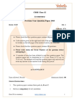 CBSE Class 12 Accountancy Question Paper 2018