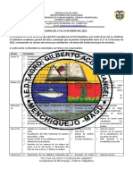 Cronograma Semana de Desarrollo Institucional de Enero 2022