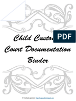 WS Child Custody Court Binder