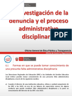 4 - Sesión 04 Investigación de La Denuncia y Proceso Administrativo Disciplinario