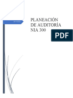 Planeación de Auditoría Nia 300