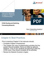 Instructor Materials Chapter 8: Network Troubleshooting: CCNA Routing and Switching Connecting Networks