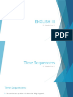 Time Sequencers and Simple Past Tenses