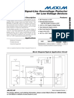 Signal-Line Overvoltage Protector For Low-Voltage Devices: General Description Features