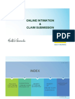 Online Intimation and Claim Submission