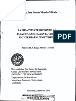 2.1 La Didáctica Tradicional y La Didáctica Critica en El Centro Universitario de Occidente