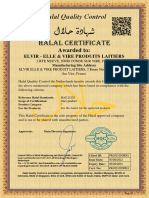 Certificat Halal 2022 2023 ELVIR CONDE, Exp 29 Juni 2023