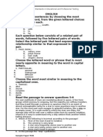 Sample Paper MCB