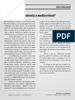 ¿Excelencia o Mediocridad?: Discipulado