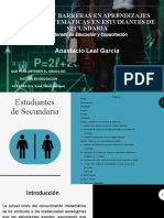 Rezago y Barreras en Aprendizajes de Las Matemáticas