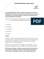 Wipro WILP Model Question Papers Set 2: Verbal Ability