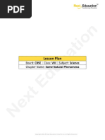 Lesson Plan: Board: CBSE Chapter Name: Some Natural Phenomena