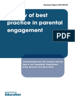 Review of Best Practice in Parental Engagement 2011