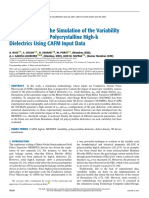 Methodology For The Simulation of The Variability of MOSFETs With Polycrystalline High-K Dielectrics Using CAFM Input Data