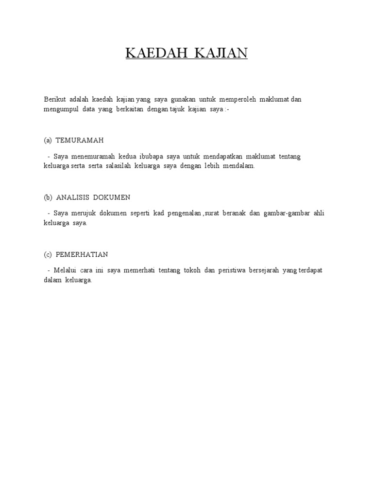 Kajian Sejarah Maisarah Pdf