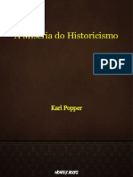 POPPER, Karl. A Miséria do Historicismo