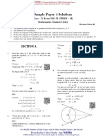 Sample Paper 4 Solutions: Class - X Exam 2021-22 (TERM - II) Mathematics Standard
