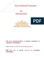 Chemistry of Natural Products Introduction