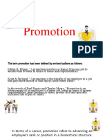 Guidelines on Promotion