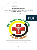 Tor Pembangunan Ruang Pojok Dots Dan Tempat Pengambilan Sputum