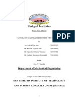 Report On Automatic Gear Shift For 2wheelers