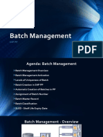 Batch Management: Sap PP
