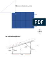 3KW Project Mounting Structure Details:: Topview of Solar Panels