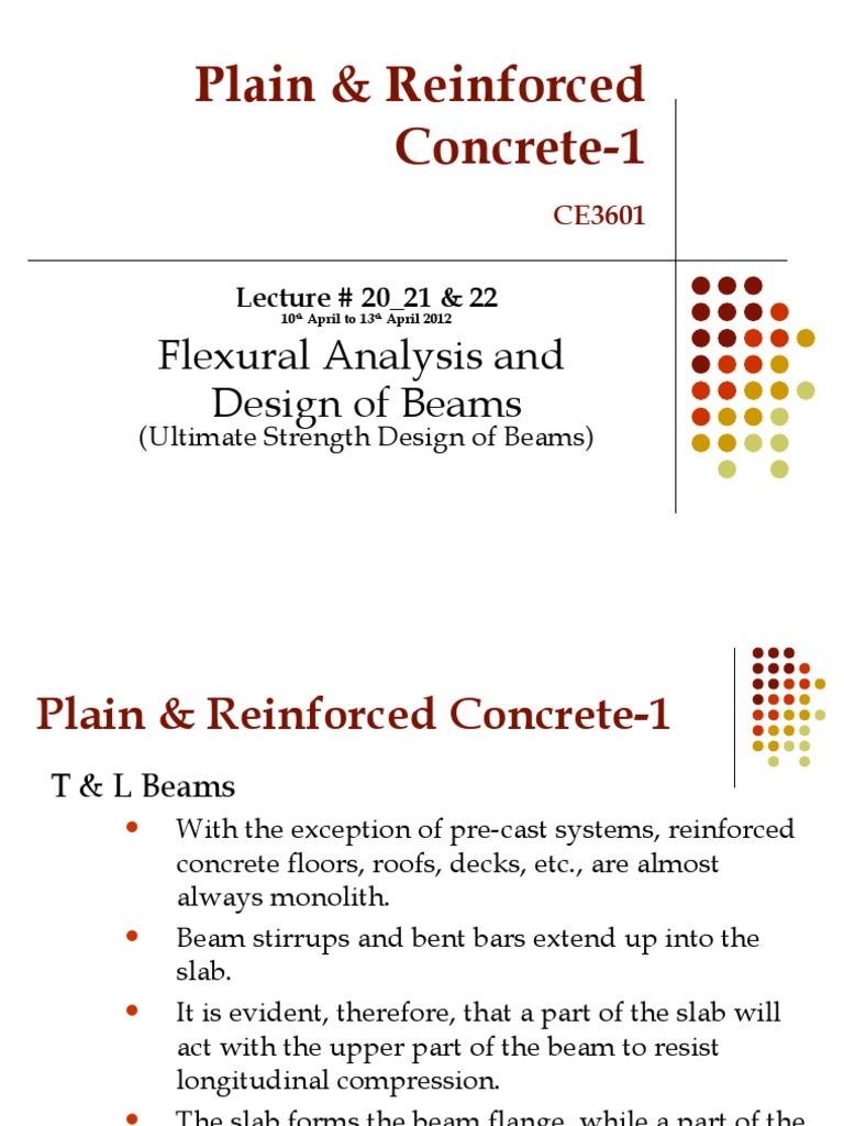 Plain & Reinforced Concrete-1: Flexural Analysis and Design of Beams ...