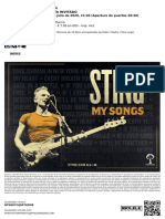 Tickets Sting Pista