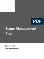 Scope Management Plan Template With Instructions