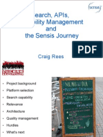 Search, APIs, Capability Management and The Sensis Journey
