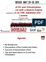 A Study of I/O and Virtualization Performance with a Search Engine based on an XML database and Lucene