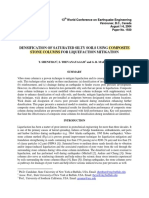 Densification of Saturated Silty Soils Using Composite Stone Columns For Liquefaction Mitigation