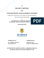 Project Report On Hotel Reservation