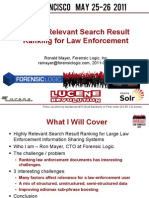 Highly Relevant Search Result Ranking For Large Law Enforcement Information Sharing Systems