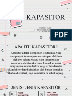 KAPASITOR SEBAGAI KOMPONEN ELEKTRONIKA