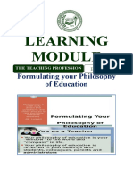 M2 - FORMULATING YOUR PHILOSOPHY OF EDUCATION (Responded)