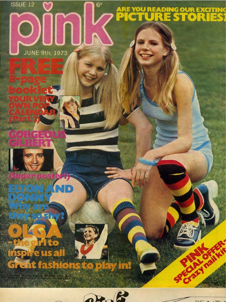 Pink Vintage Teenage Magazine Issue 12 June 9th 1973