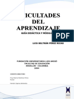 Dificultadesdelaprendizaje. TUTORIA 5