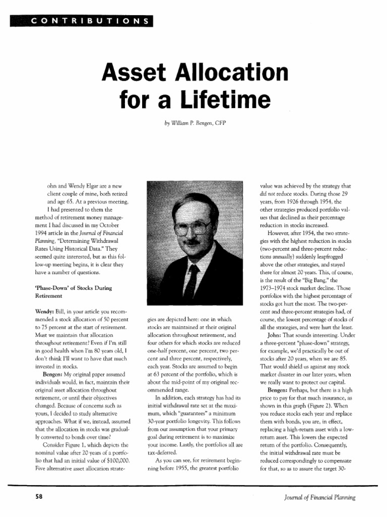 Asset Allocation Strategies for Retirement | PDF | Asset Allocation | Taxes