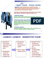 STP (Segmemtasi, Target Pasar, Posisi Pasar) : Segmentasi