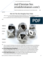 Roll-All-The-Dice Naughty Story Table - Married Christian Sex