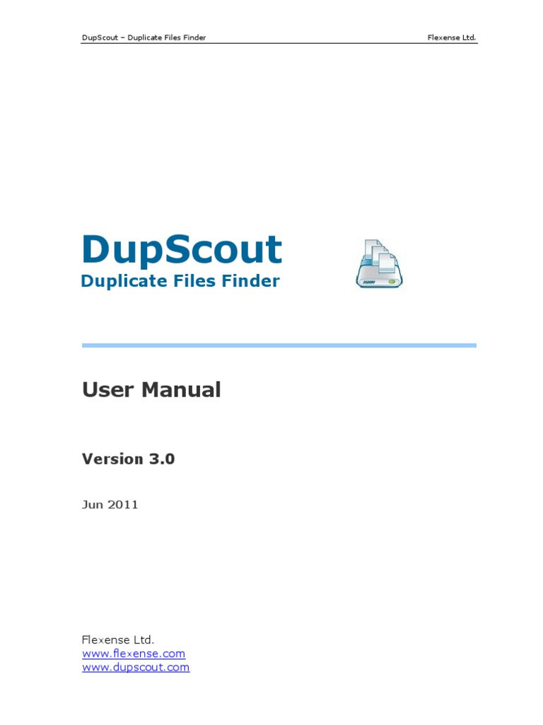 DupScout User Manual: Version 3.0 | PDF | Command Line Interface ...